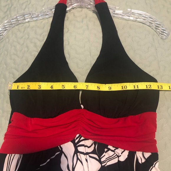 Trixxi Retro style Halter top Black/Red/white Women Size M - Picture 9 of 11